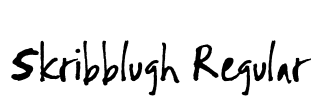Skribblugh Regular Font Image