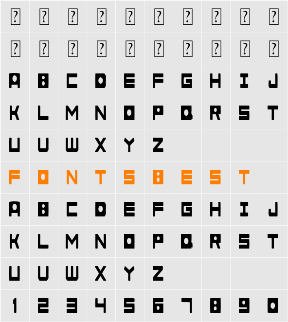 The Orange Computer Character Map