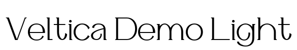 Veltica Demo Light Font Image