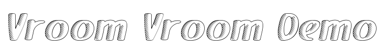Vroom Vroom Demo Font Image