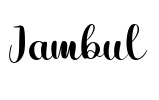 Jambul Font Image