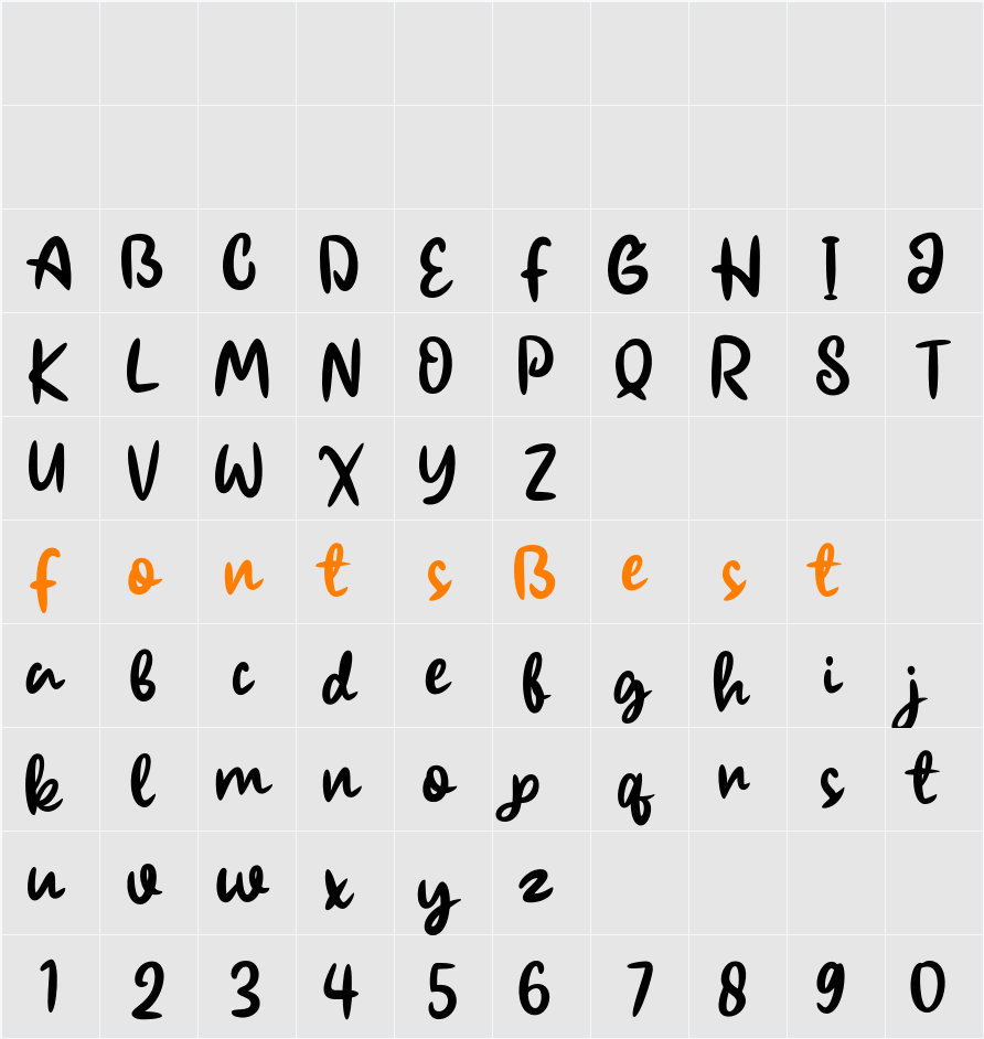 Bioland Character Map
