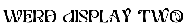 Werd Display Two Font Image