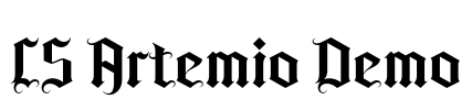 CS Artemio Demo Font Image