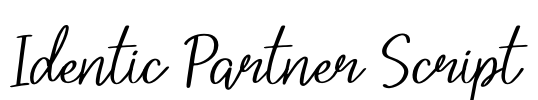 Identic Partner Script Font Image