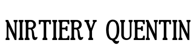 NIRTIERY QUENTIN Font Image