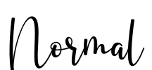 Normal Font Image