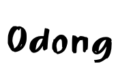 Odong Font Image