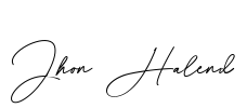 Jhon Halend Font Image