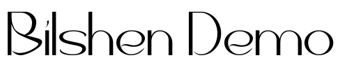 Bilshen Demo Font Image