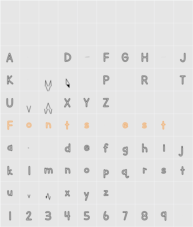 Letters for Learners Outline Bo Character Map