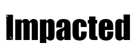 Impacted Font Image