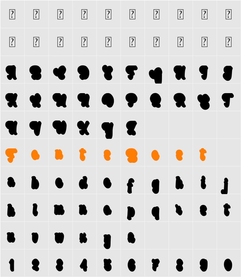 Last Dream Extrude Character Map