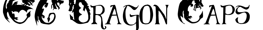 EG Dragon Caps  Font Image