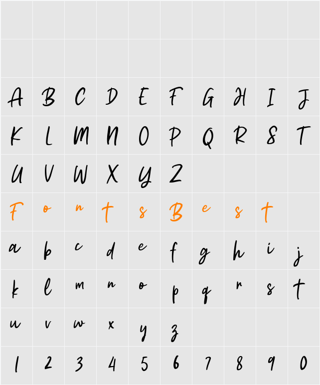Astrea Character Map