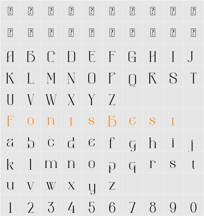 aimstesa Character Map