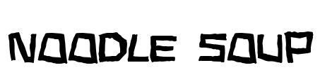 Noodle soup Font Image
