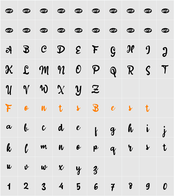 a Acorn Squash Character Map