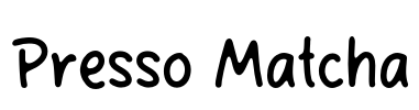Presso Matcha Font Image