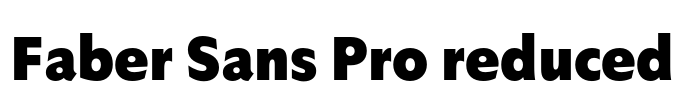 Faber Sans Pro reduced Font Image