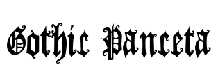 Gothic Panceta