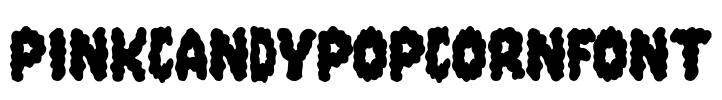 PinkCandyPopcornFont Font Image