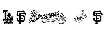 MLB NL Font Image