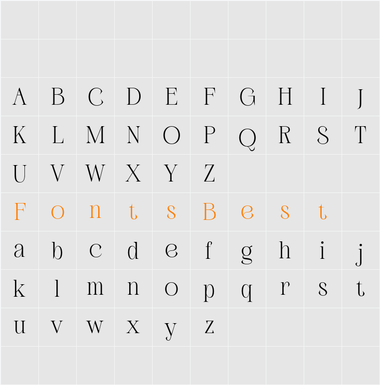 Febila Demo Character Map