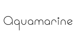 Aquamarine Font Image