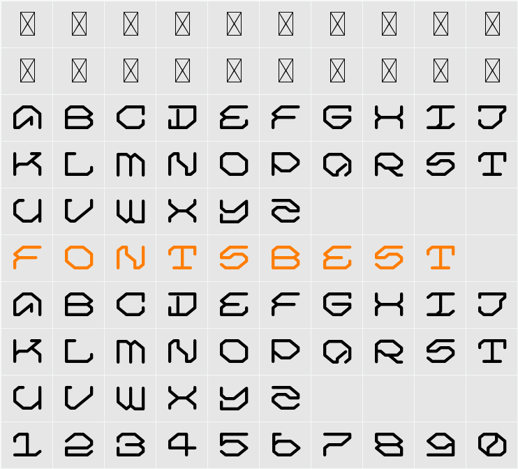 MAVERICK MEDIUM Character Map