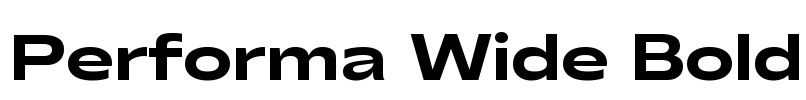 Performa Wide Bold