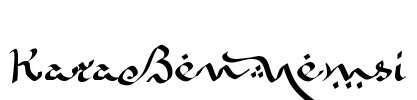 KaraBenNemsi Font Image