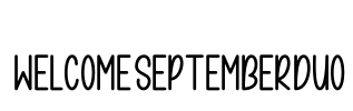 WelcomeSeptemberDuo