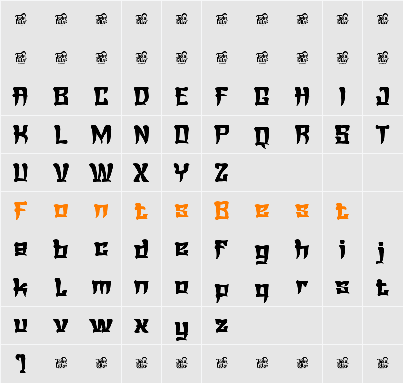 Zetwih Trial Character Map