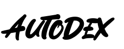 Autodex Font Image
