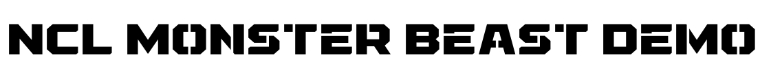 NCL Monster Beast Demo