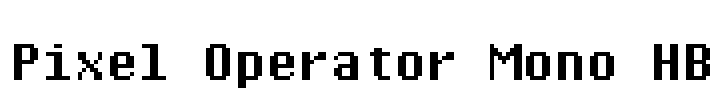Pixel Operator Mono HB