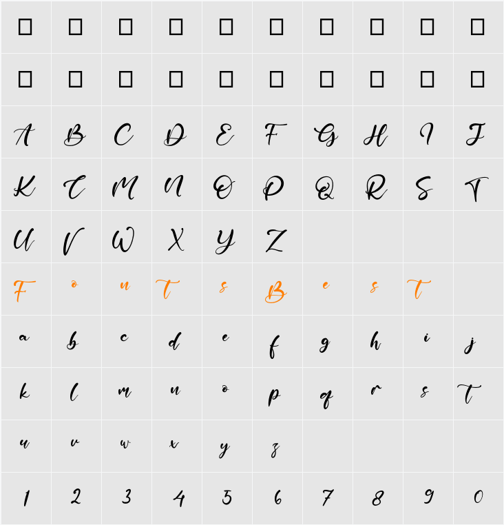 Artificial Jewel Character Map
