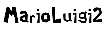 MarioLuigi2 Font Image