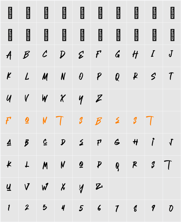 Harley Character Map