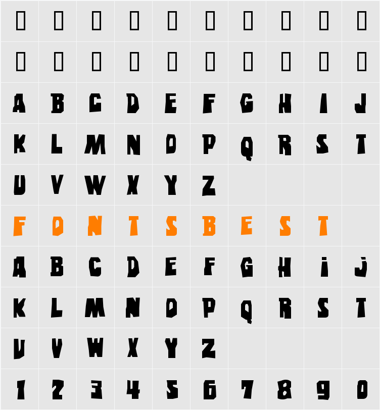 Eastwood Character Map