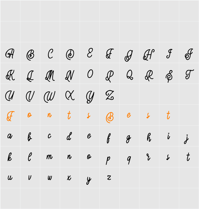 Autige FREE Character Map