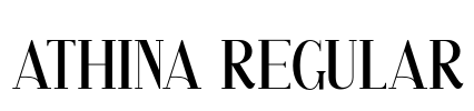 Athina Regular Font Image