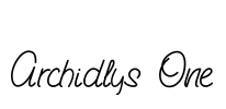 Archidlys One Font Image