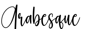 Arabesque Font Image