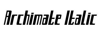 Archimate Italic Font Image