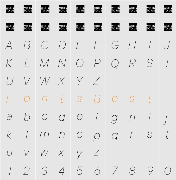 TT Interphases Pro Trl Th Character Map