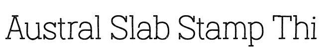 Austral Slab Stamp Thi