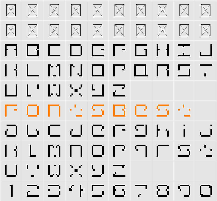Eyeclipse Character Map