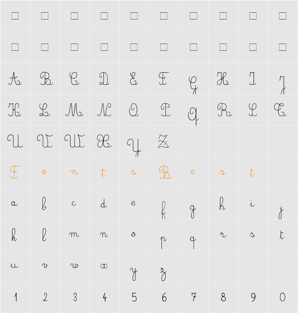 CrayonE Character Map